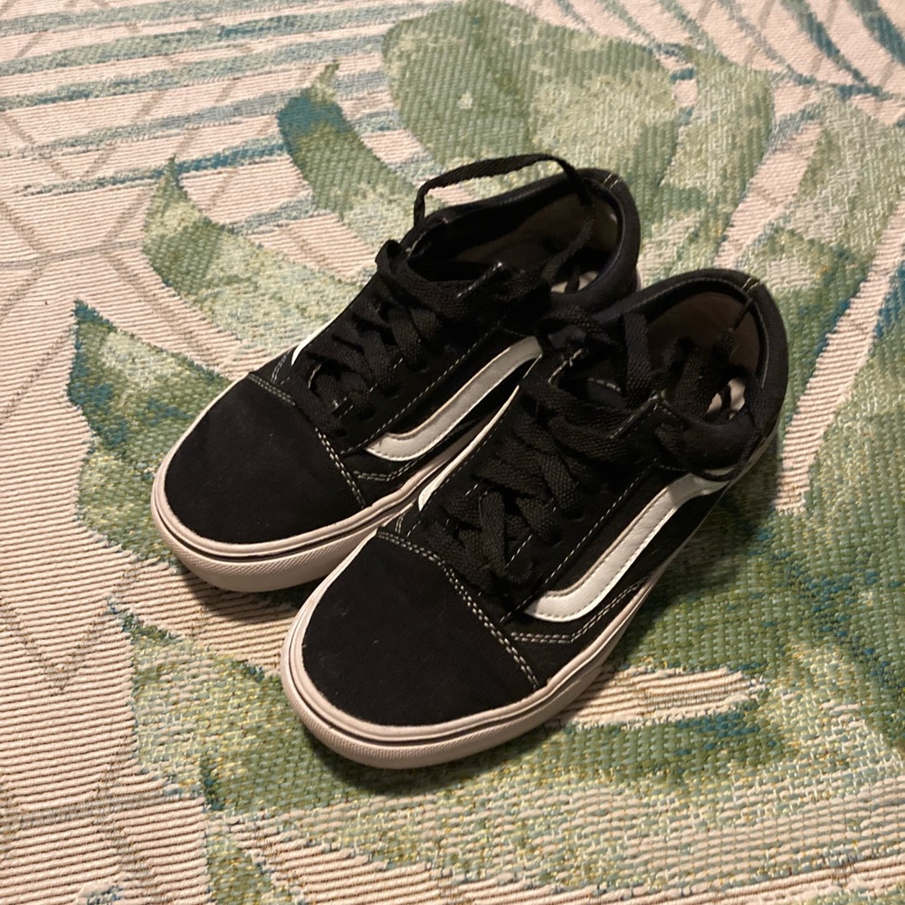 Black & white Vans, size 7 women’s